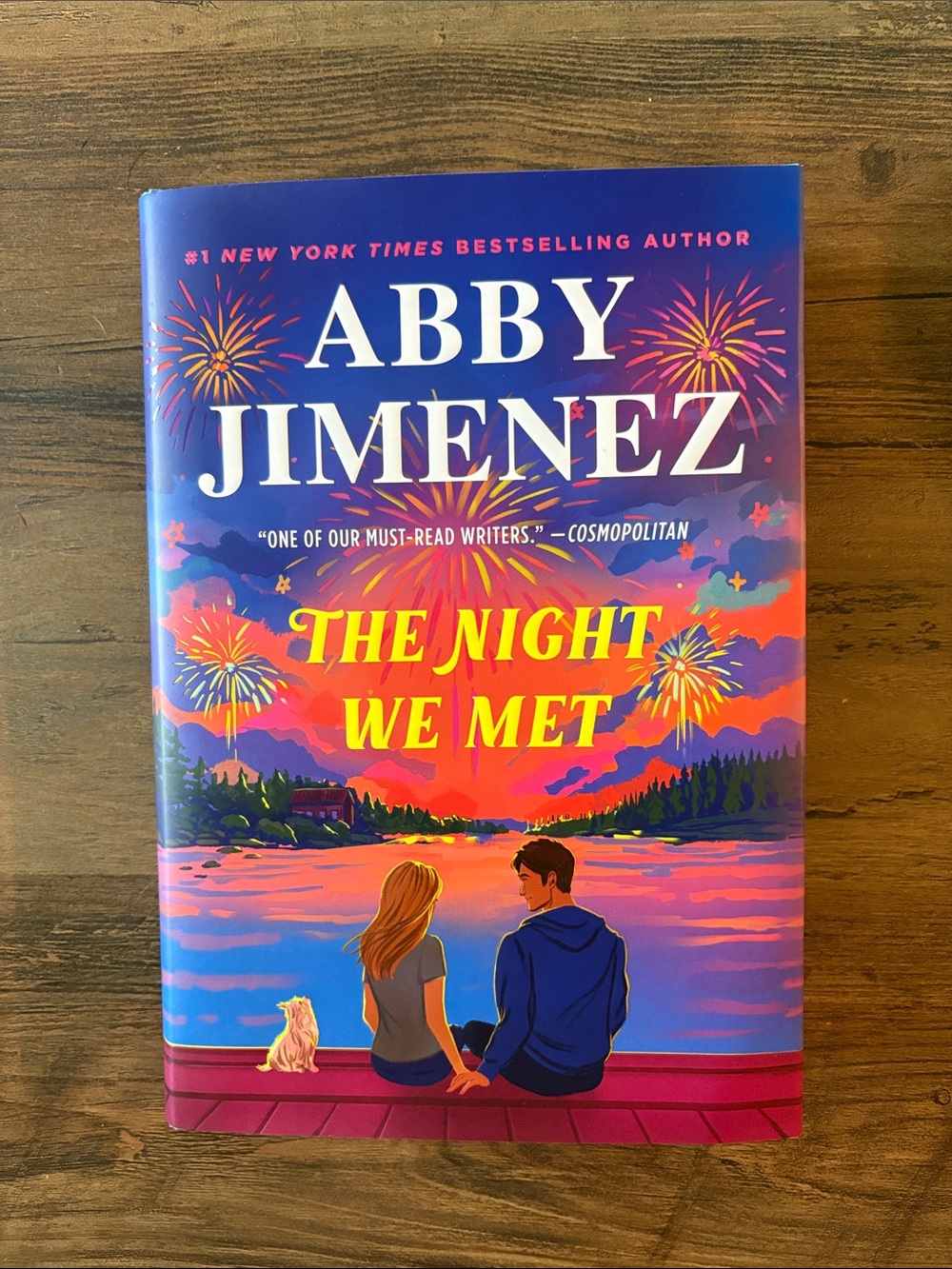 Abby Jimenez "The Night We Met" - Vibrant Sunset Cover
